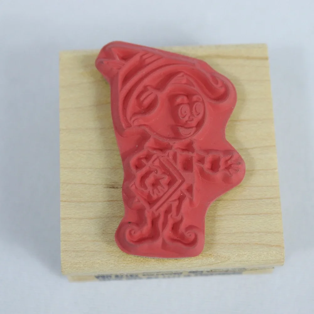 Stampabilities Hermey Elf Rudolph Reindeer Rubber Stamp Misfit Cartoon Craft